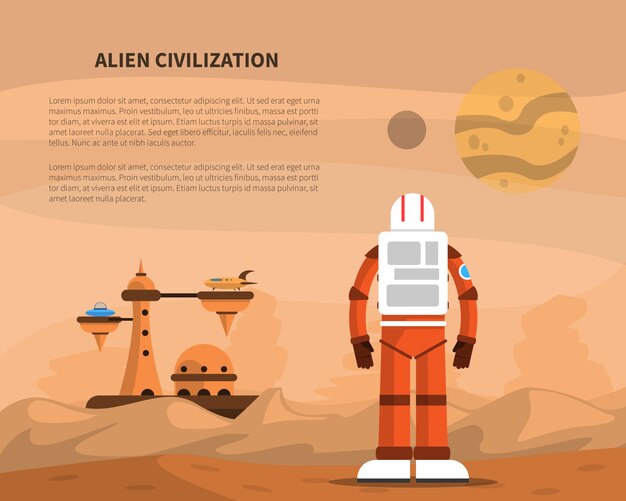 Ilustración del concepto de espacio