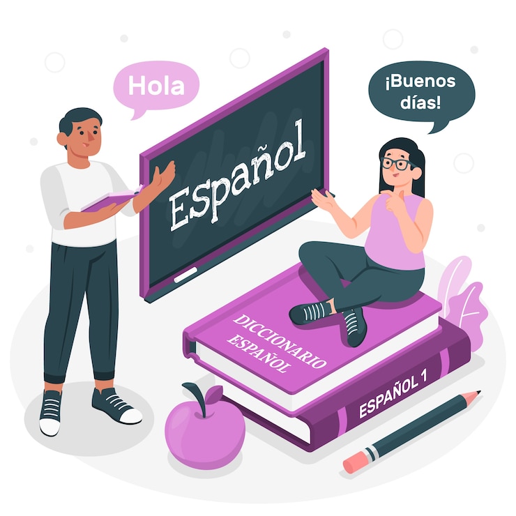 Vector gratuito ilustración del concepto español