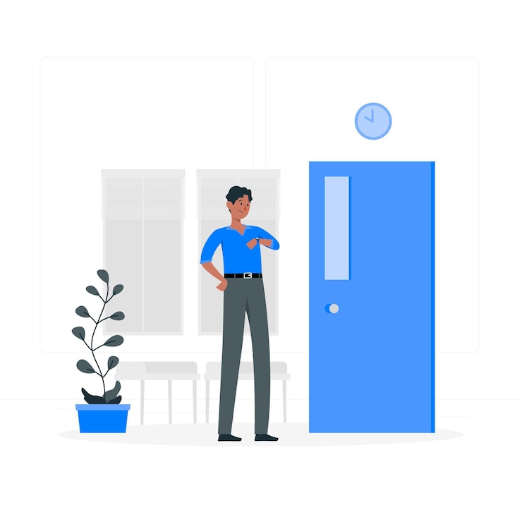 Vector gratuito ilustración del concepto de espera