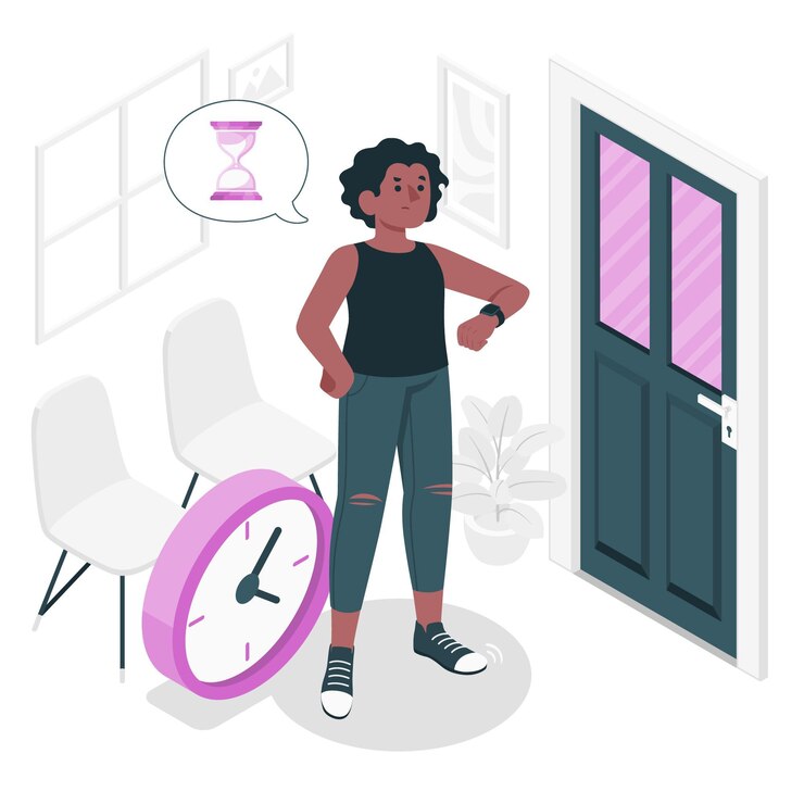 Vector gratuito ilustración del concepto de espera