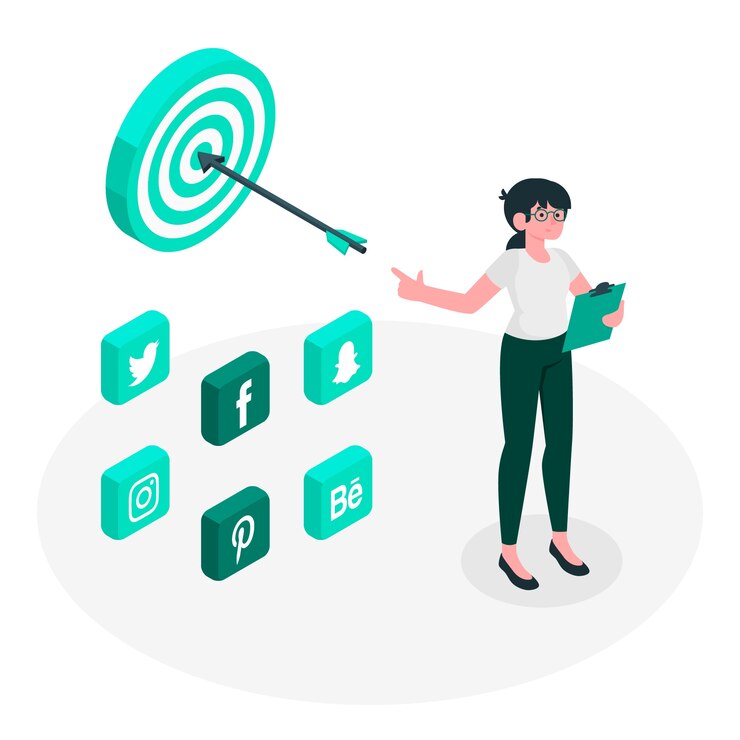 Vector gratuito ilustración del concepto de estrategia social