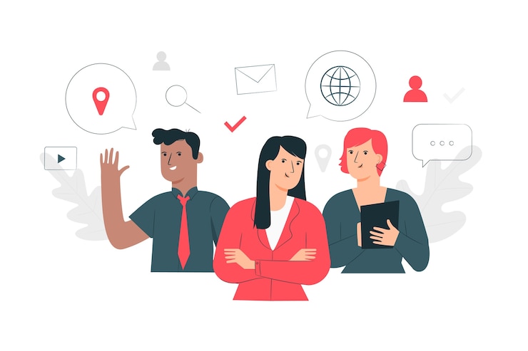 Vector gratuito ilustración del concepto de expertos