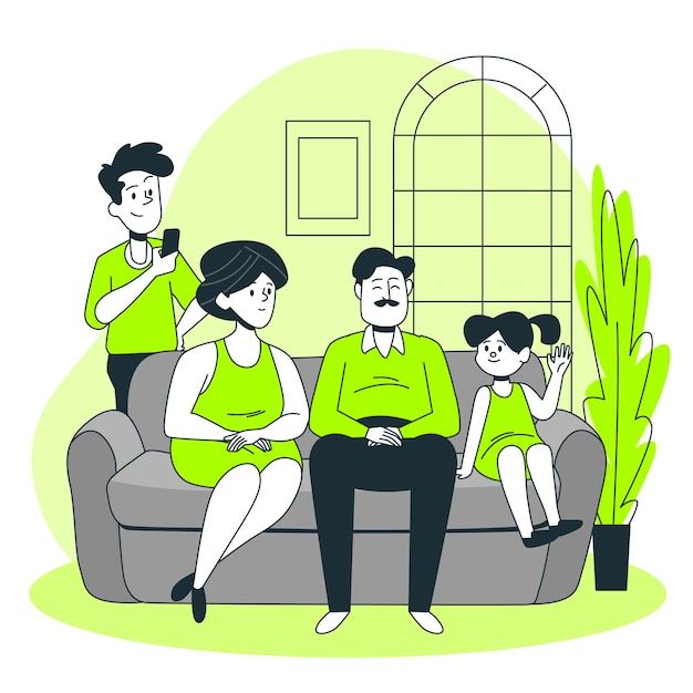 Ilustración del concepto de familia