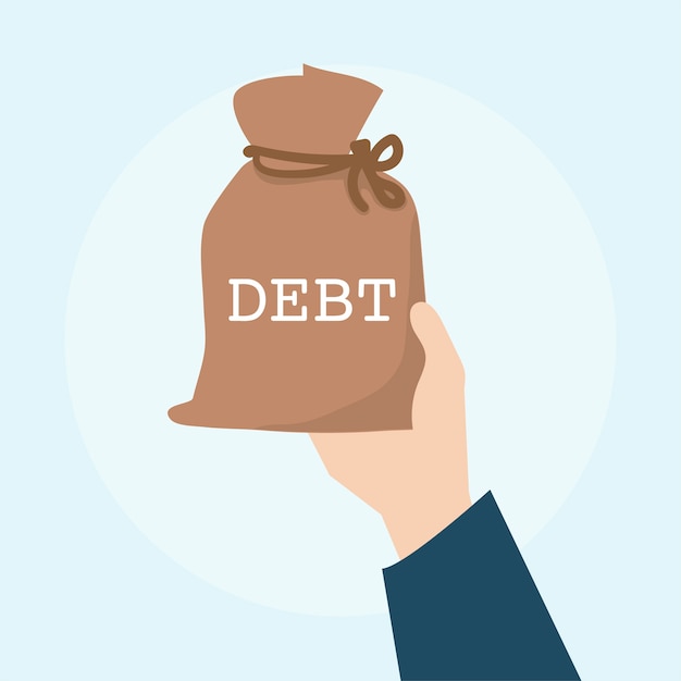 Ilustración del concepto financiero de la deuda
