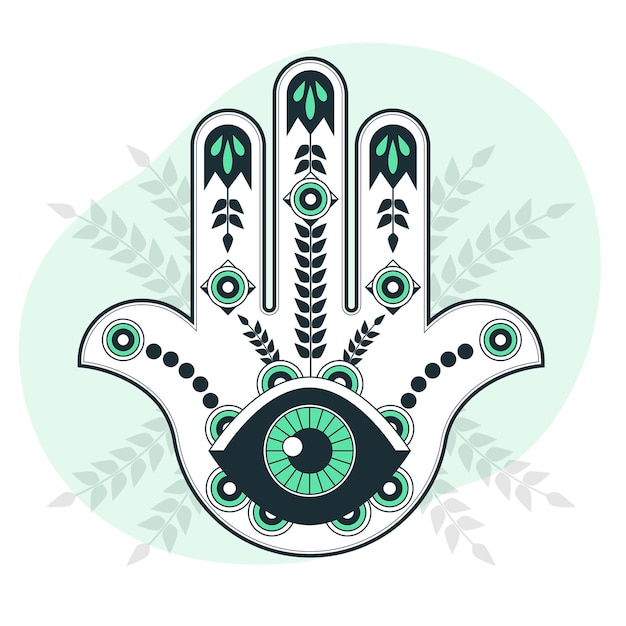 Ilustración del concepto de Hamsa