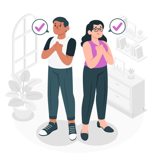 Ilustración del concepto de honestidad
