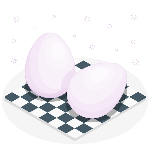 Vector gratuito ilustración del concepto de huevo