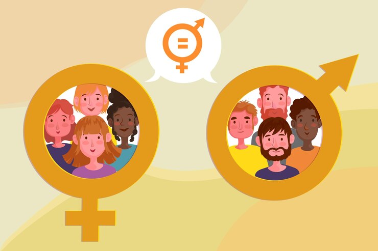 Vector gratuito ilustración del concepto de igualdad de género