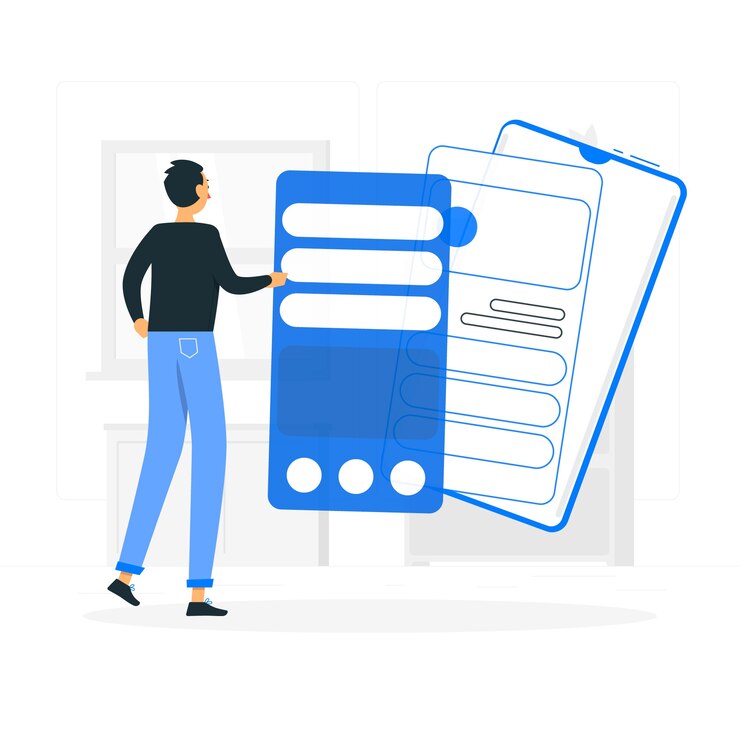 Vector gratuito ilustración de concepto instalación app