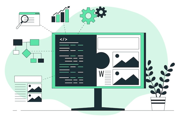 Ilustración del concepto de integración de software