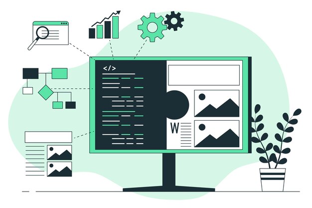 Ilustración del concepto de integración de software