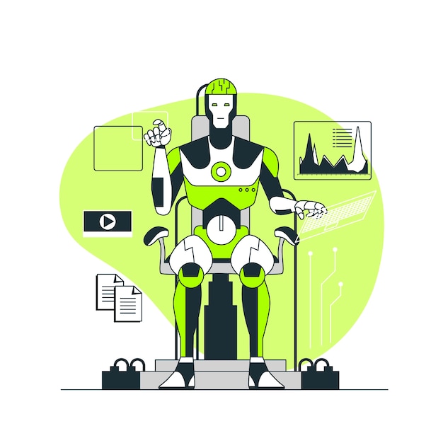 Ilustración del concepto de inteligencia artificial