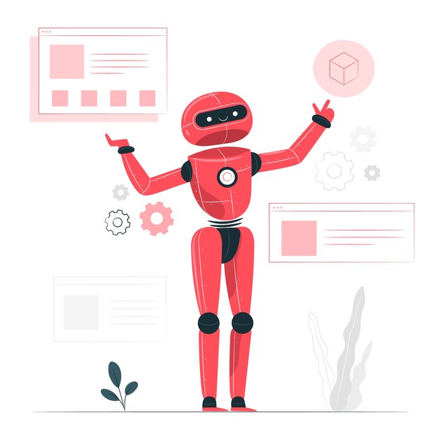 Ilustración de concepto inteligencia artificial