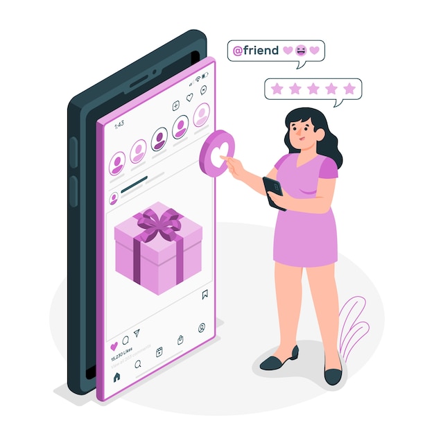 Ilustración del concepto de interactividad