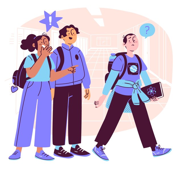 Ilustración del concepto de intimidación