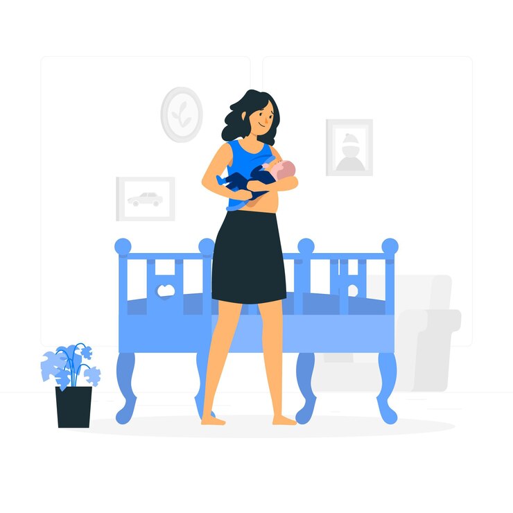 Vector gratuito ilustración del concepto de lactancia materna