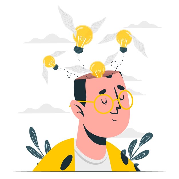 Ilustración del concepto de libertad de pensamiento