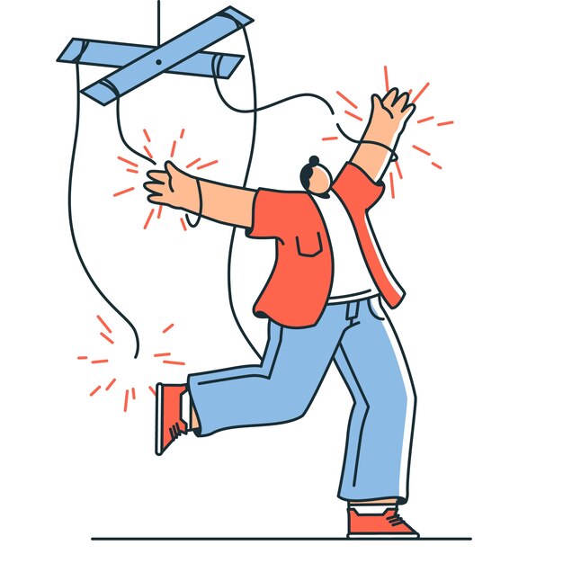 Ilustración del concepto de libertad