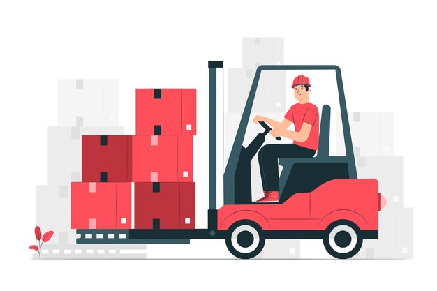 Ilustración del concepto de logística
