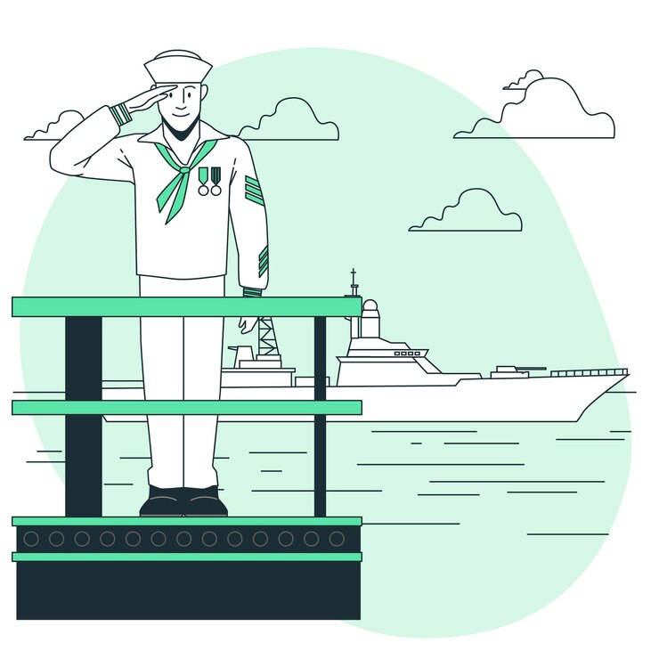 Ilustración del concepto de marinero
