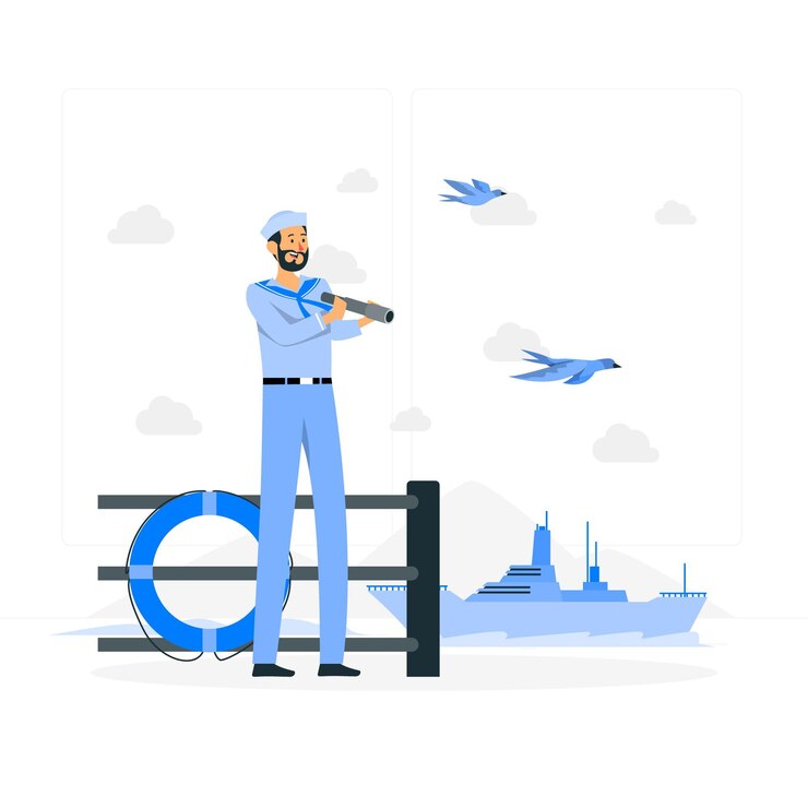 Ilustración del concepto de marinero