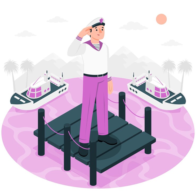 Ilustración del concepto de marinero