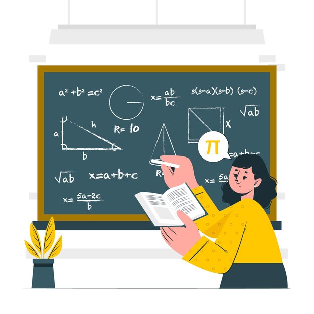 Ilustración del concepto de matemáticas