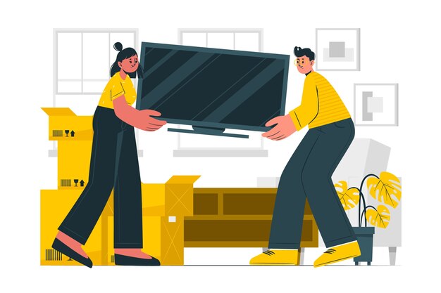 Ilustración del concepto de movimiento