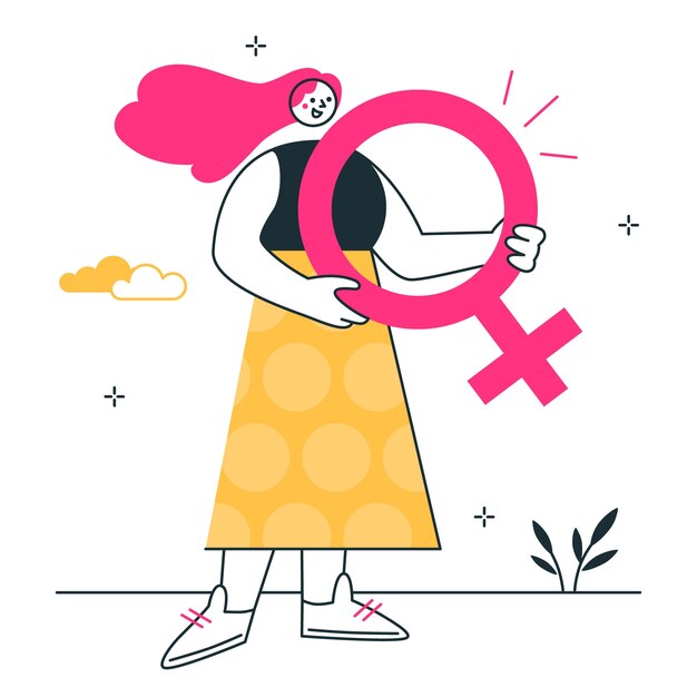 Ilustración del concepto de la mujer