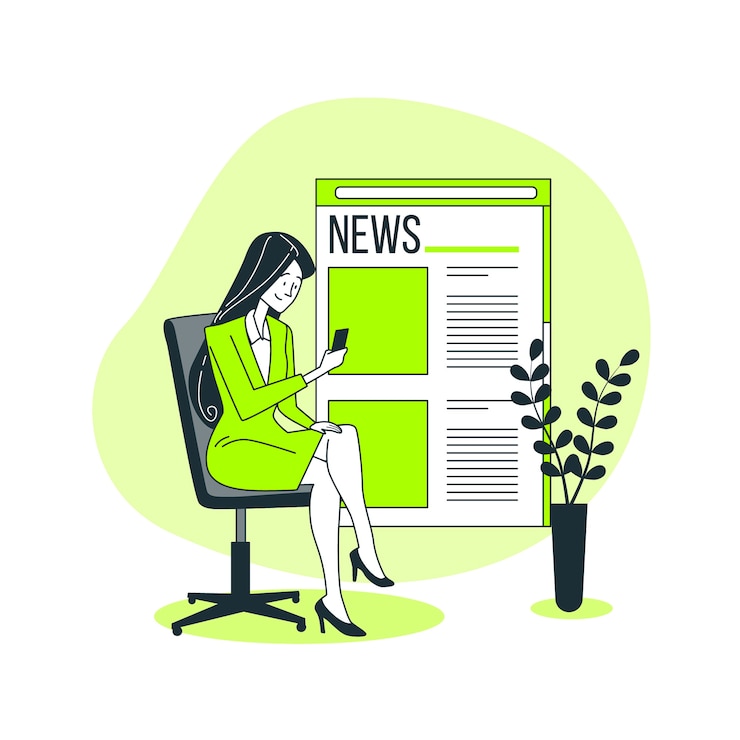 Vector gratuito ilustración de concepto de noticias