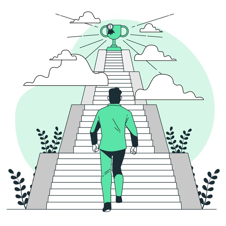 Vector gratuito ilustración del concepto de objetivos personales