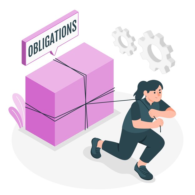 Ilustración del concepto de obligaciones