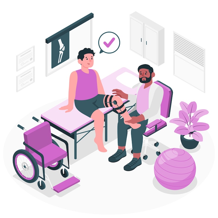 Vector gratuito ilustración del concepto ortopédico