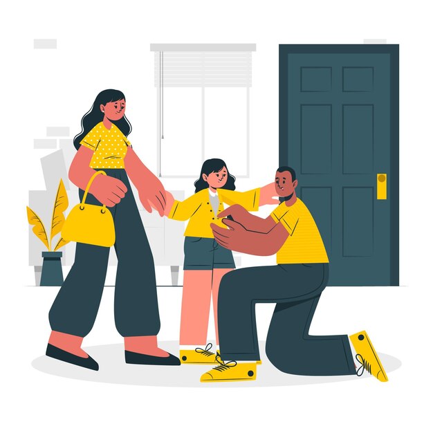 Ilustración del concepto de padres