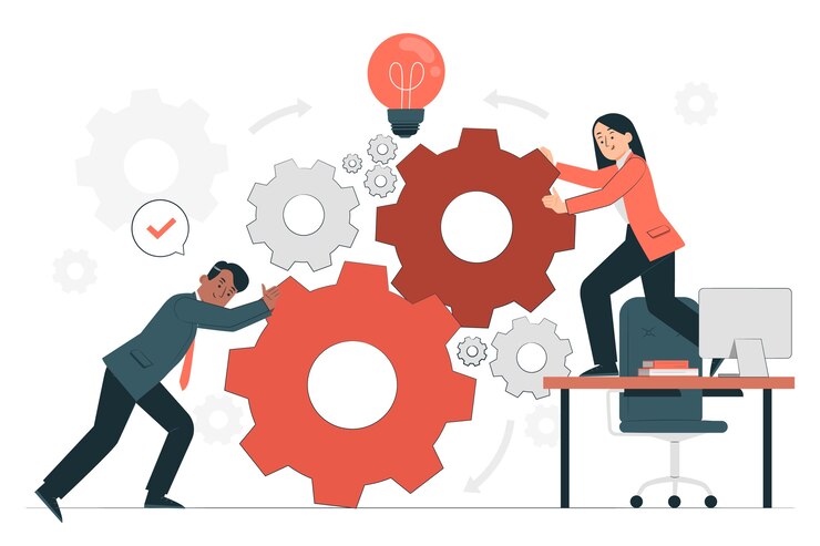 Vector gratuito ilustración del concepto de participación de los empleados