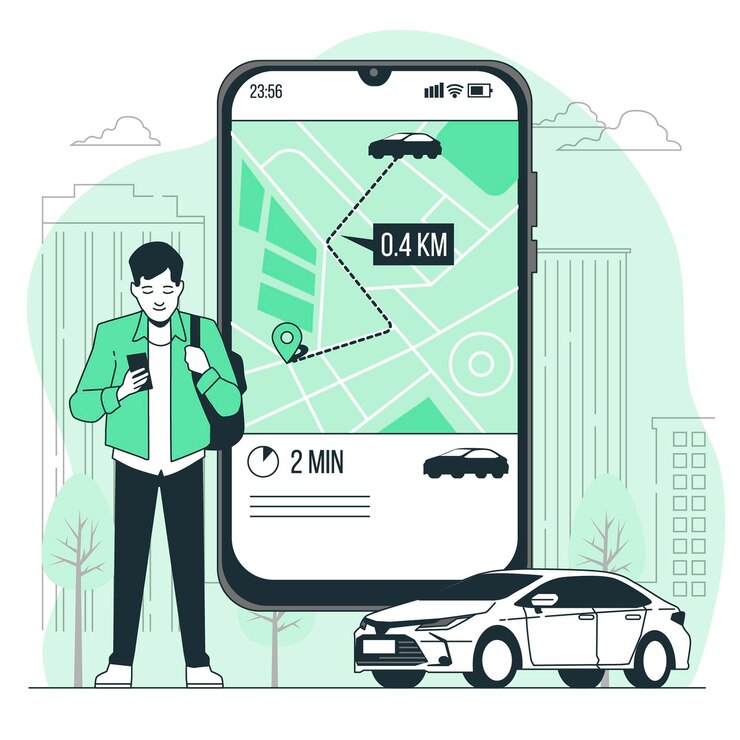 Vector gratuito ilustración de concepto de paseo de pedido