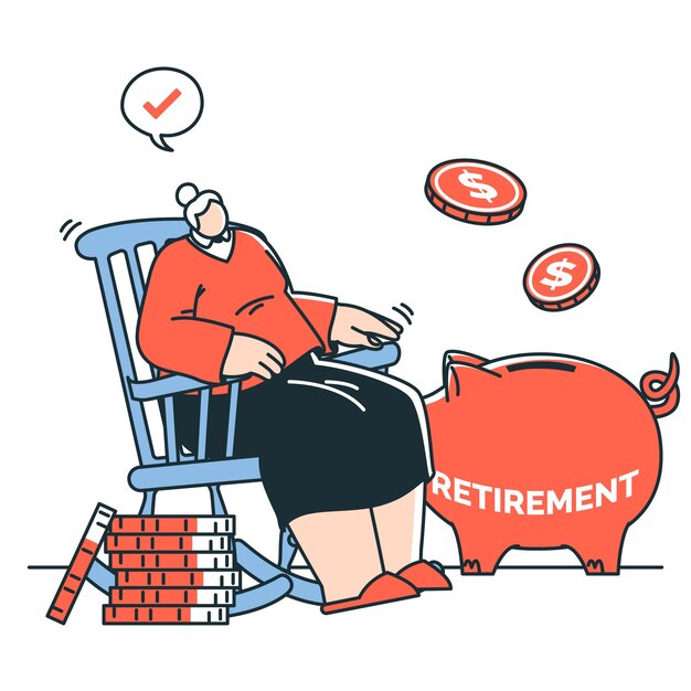 Ilustración del concepto de plan de jubilación