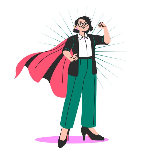 Ilustración del concepto de poderosa