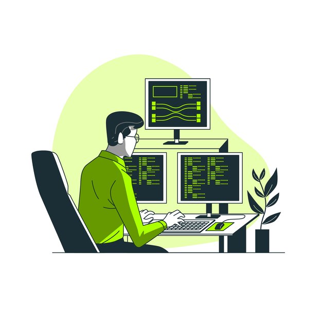 Ilustración del concepto de programación