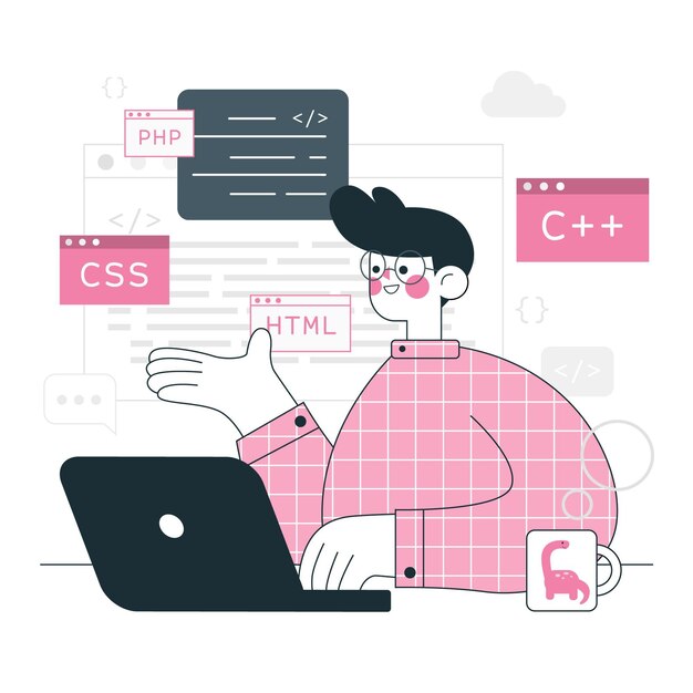 Ilustración del concepto de programación