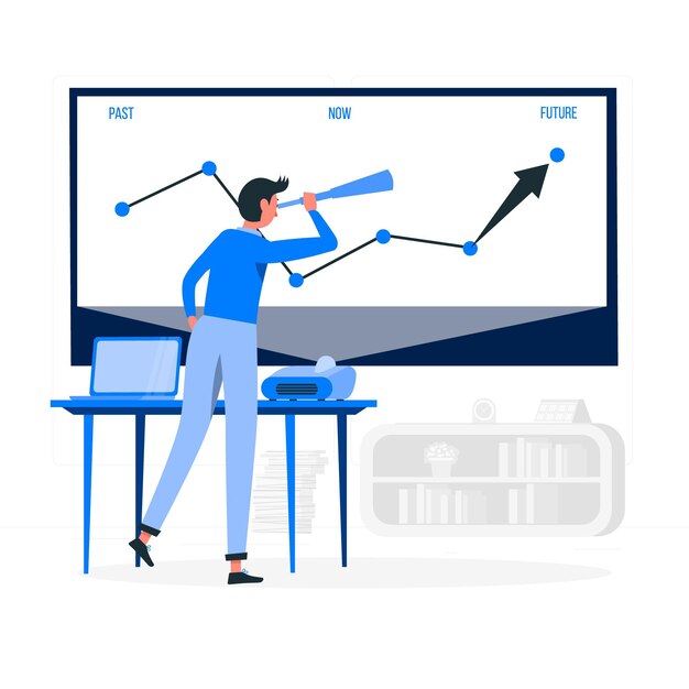 Ilustración del concepto de proyecciones