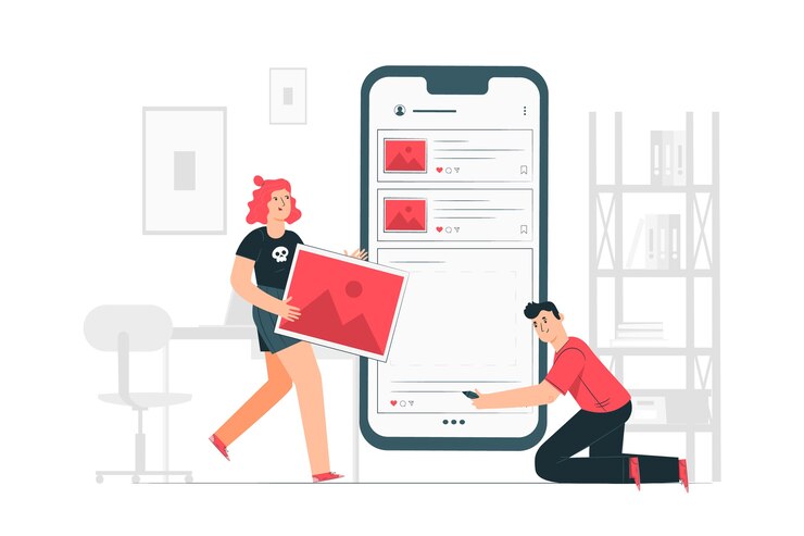 Vector gratuito ilustración del concepto de publicación