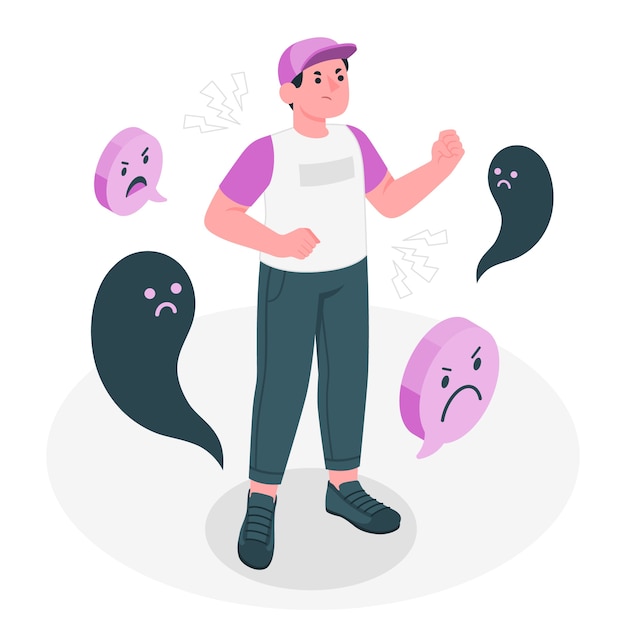 Ilustración del concepto de rasgos negativos de la personalidad