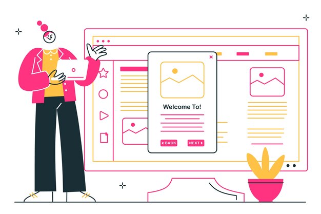 Ilustración del concepto de recorrido por el producto