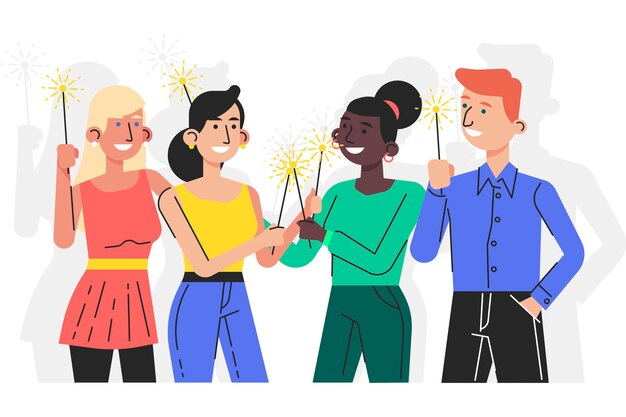 Ilustración con concepto de recuerdos personales
