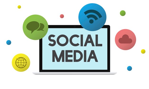 Ilustración del concepto de redes sociales