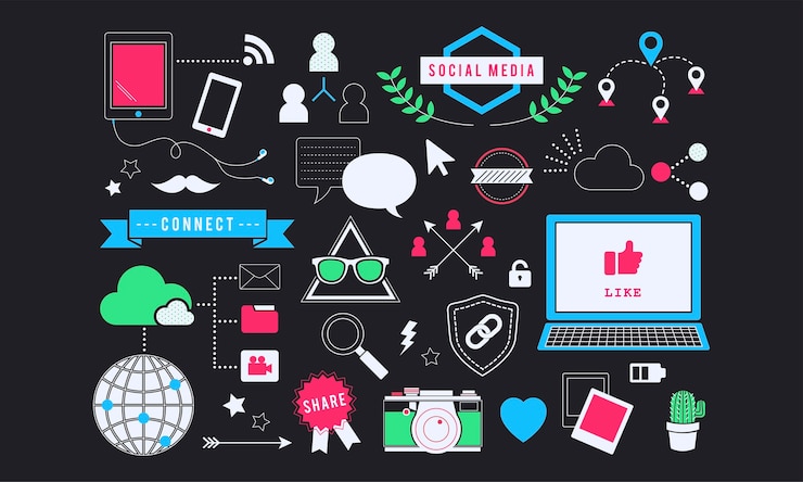 Vector gratuito ilustración del concepto de las redes sociales