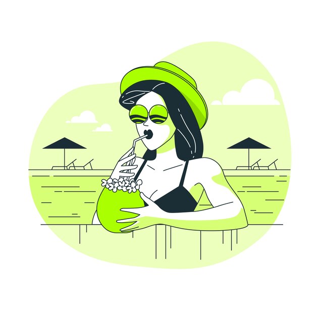 Ilustración del concepto de refrescar