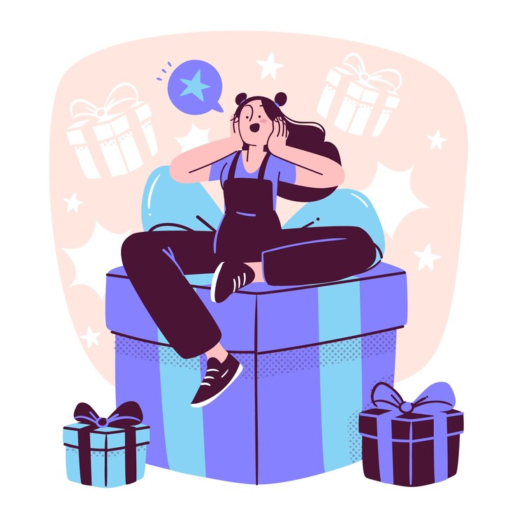 Vector gratuito ilustración del concepto de regalo