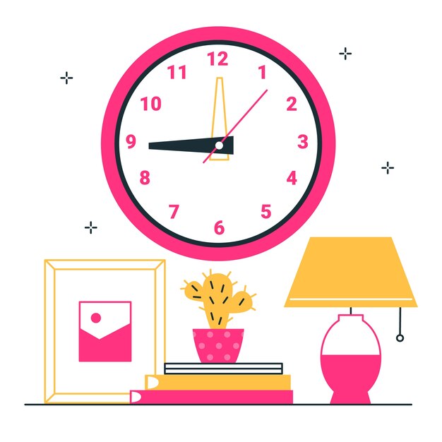 Ilustración del concepto de reloj
